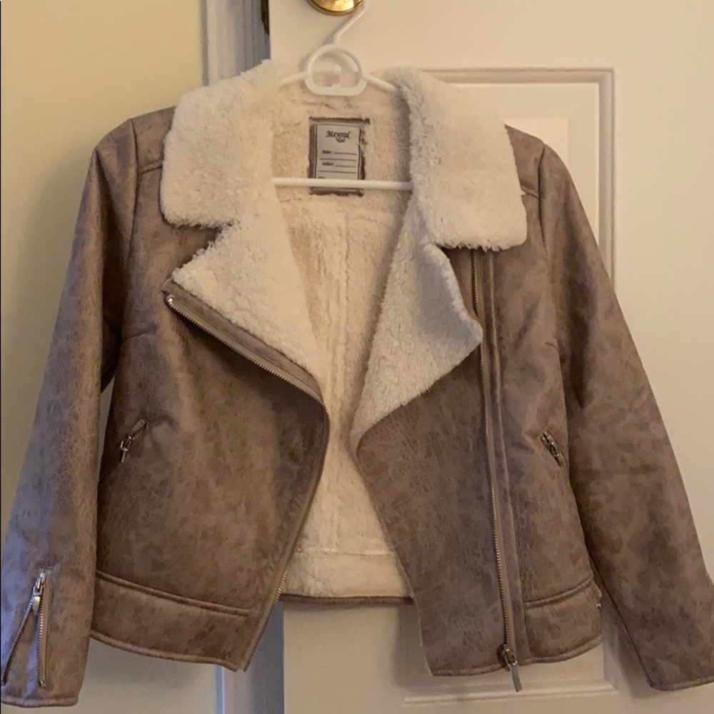 Motto Jacket - fizzy inside faux leather